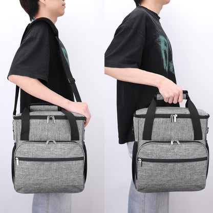 Coffee Maker Carrying Bag for Keurig K-Mini or K-Mini Plus, Grey Storage Mini Tote Case for Travel