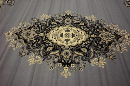 Unique Loom Reza Collection Traditional Persian Style Area Rug, 9 ft 10 in x 13 ft, Gray/Ivory