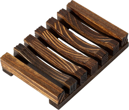 Urbanstrive Natural Wooden Soap Dish Soap Saver Holder Soap Tray for Bathroom, Biodegradable, Zero Waste, Plastic Free