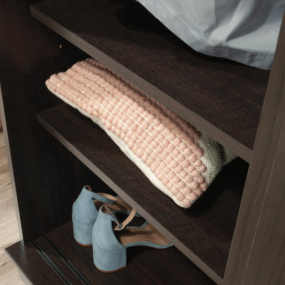 Sauder Homeplus Wardrobe Cabinet with Sliding Doors, Dakota Oak Finish