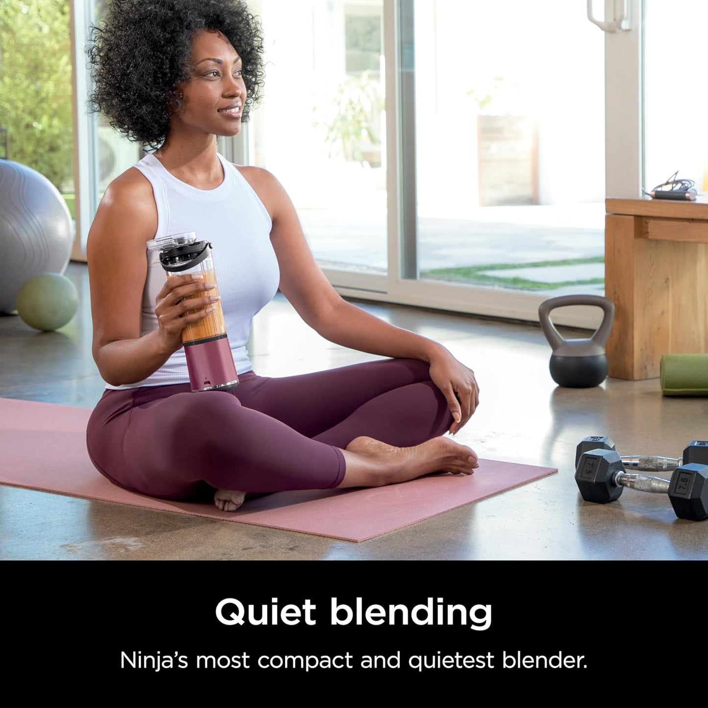 Ninja Blast Portable Blender - Cordless 18oz Personal Blender for Smoothies & Shakes | BPA-Free, USB-C Rechargeable, Metallic Cherry