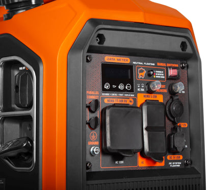 WEN 4500-Watt Inverter Generator, RV-Ready, Quiet, Portable, and Lightweight with Fuel Shut Off and CO Watchdog (56432iX), Fuel Type Gasoline