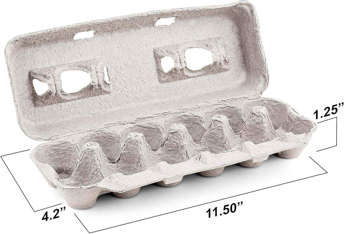 1 Dozen (25 MT Products Blank Natural Pulp Egg Cartons Bulk - Made in USA - Holds Up to Twelve Eggs - - Cardboard
