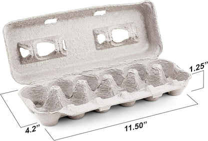 1 Dozen (25 MT Products Blank Natural Pulp Egg Cartons Bulk - Made in USA - Holds Up to Twelve Eggs - - Cardboard