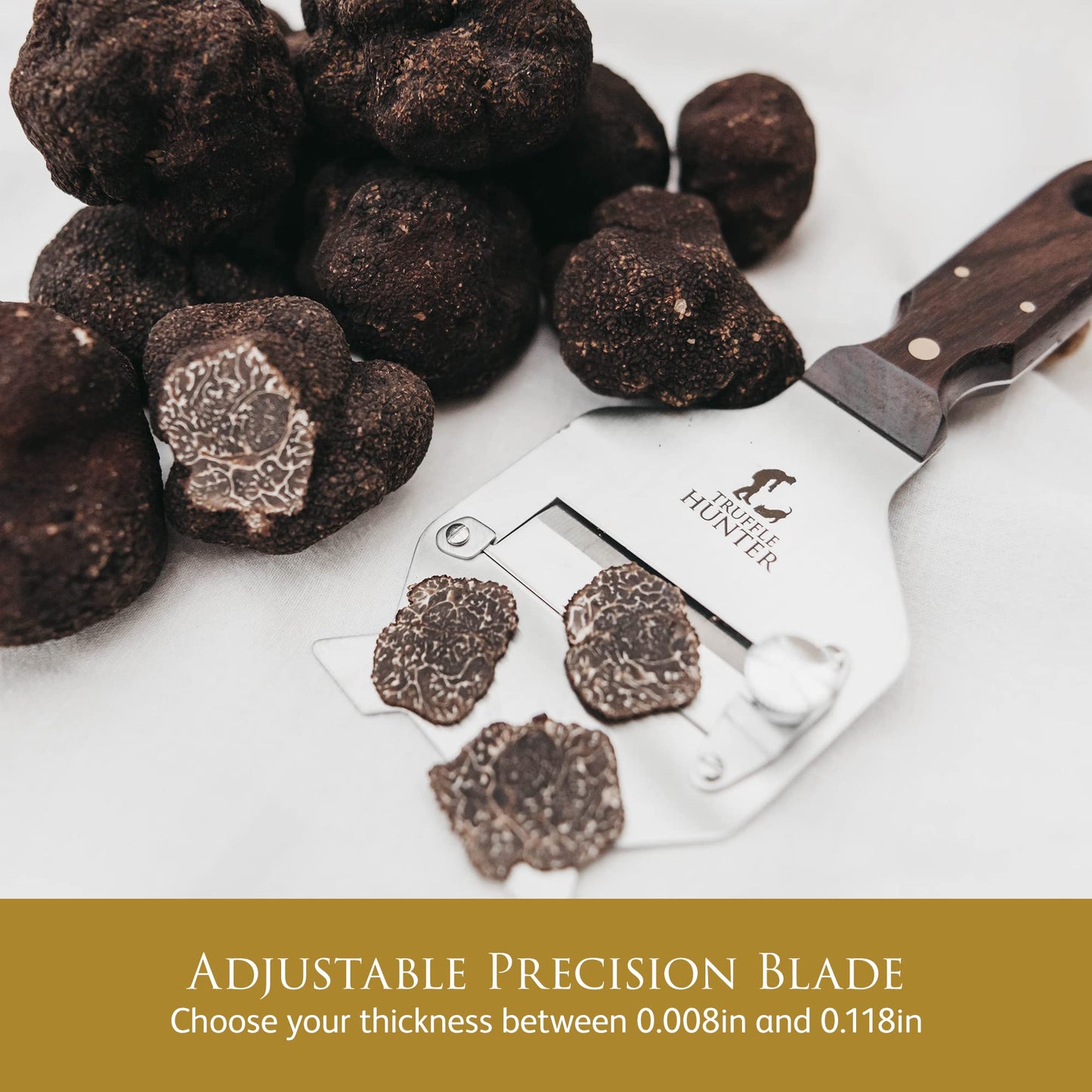 TruffleHunter - Professional Truffle Shaver - Stainless Steel Adjustable Mandoline Slicer
