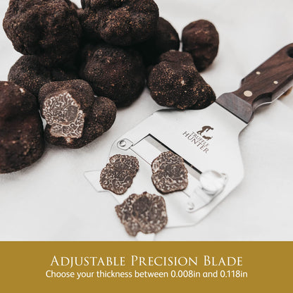 TruffleHunter - Professional Truffle Shaver - Stainless Steel Adjustable Mandoline Slicer