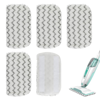 Sgizoku S1000 S2001 Steam Mop Replacement Pads for Shark Steam Mop S1000 S1000A S1000C S1000WM S10001C S1200 & S2001 SteamSpot Steam Mop - Dirt Grip, Washable & Reusable for All Floor Clean - 5Pack