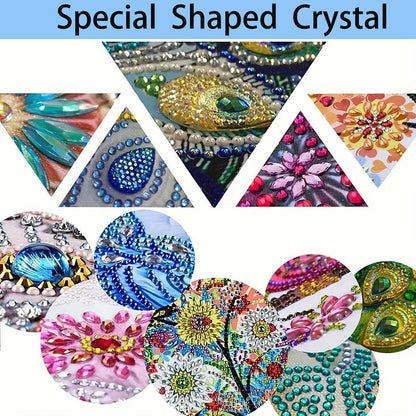 AIBOERL Diamond Art Hanging Kit for Adult,Special Shaped Rhinestone,Double Sided 5D DIY Acrylic Diamond Art Painting Window Pendants Home Garden Wall Hanging Kits Hanging Ornament (2 Pack Bird)