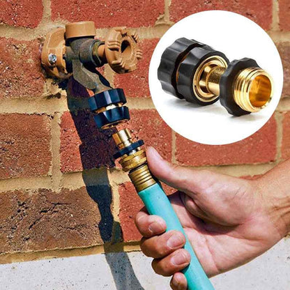 Xiny Tool 3/4 Inch Garden Hose Quick Connect, Male and Female Water Quick Release Hose Fittings