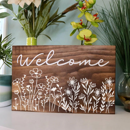 Large Flower Stencils for Walls Wildflower Stencil Reusable Floral Stencils for Painting on Wood Fence Canvas Fabrics Furniture