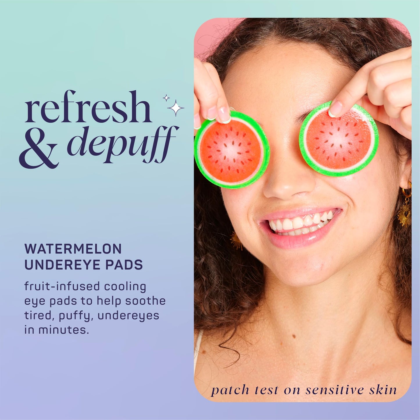SpaLife Cooling Eye Pads - Korean Soothing Eye Pads for Dark Circles, Puffy Eyes, and Wrinkles - 48 Pads with Fruit + Vegetable Extracts - Revitalizing Hydrating Eye Pads for Eye Treatment (Cucumber)