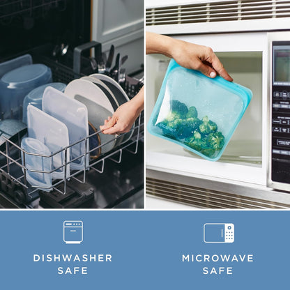 Stasher Silicone Reusable Storage Bag - Stand-Up Mega Bag, 104 Oz, Eco-Friendly, Microwave & Dishwasher Safe | Premium Food Storage Solution