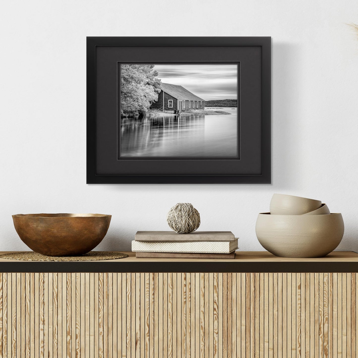 Gallery Solutions - Black Wood Wall Frame 11"x14" - Premium Quality - Rectangular Wall Mount - Classic Design for 8"x10" Photos - Ready-to-Hang - Enhance Your Home or Office Décor with this Elegant Frame - Ideal for Showcasing Memories