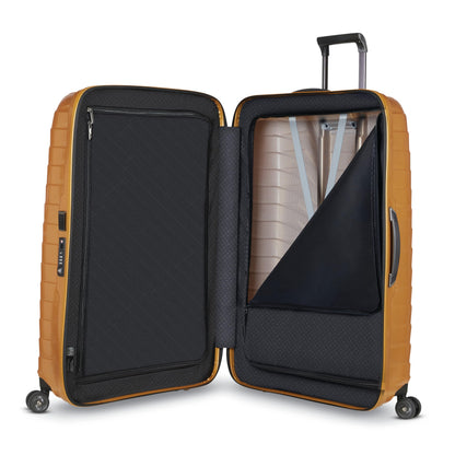 Samsonite Proxis X-Large Hardside Luggage with Dual Spinner Wheels - Innovative Roxkin™ Lightweight Shell With Ultimate Durability- Includes TSA Lock, Ergonomic Telescoping Handle - Honey Gold