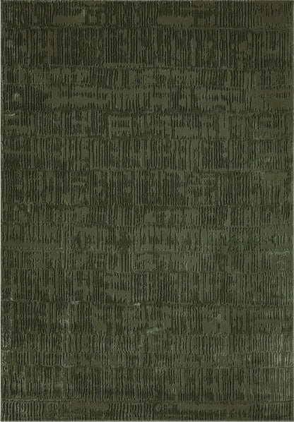 Abani Sage Green Area Rug | 6' x 9' - Forest Textured - Grid, Chunky and Soft Washable Plush Carpet | Perfect for Living Room & Bedroom | Plush Deco Collection