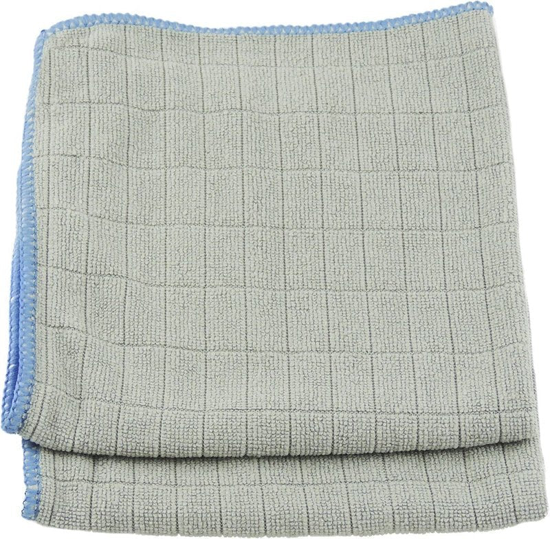 Unger 12” x 12” Microfiber Glass and Mirror Cloths, 2 Pack, Wet and Dry Cleaning Towels, Reusable Supplies, Window Cleaner Polishing Cloth with Streak-Free Results
