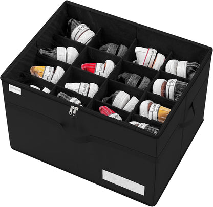 16 Closet, Luvhomee Shoe Storage Organizer, Fits Pairs, Large Shoe Organizer Box for Clear Foldable Shoes Containers