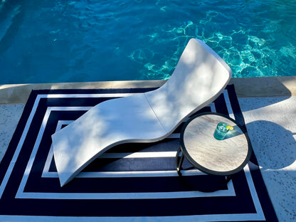Las Olas Luxury Living Chaise Pool Lounger | Ultra-Comfortable Waterproof Pool & Patio Chase Lounge Chair for Outdoors | Up to 9" of Water, UV & Fade Resistant, Made in USA, Easy Tool-Free Assembly