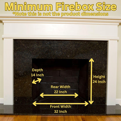Comfort Glow 24" Vent Free Gas Log Set, Dual Fuel, 30,000 BTU with Adjustable Thermostat Knob, Heats Up to 1,000 Sq Ft Area, Black Forest Logs - GLD2460T