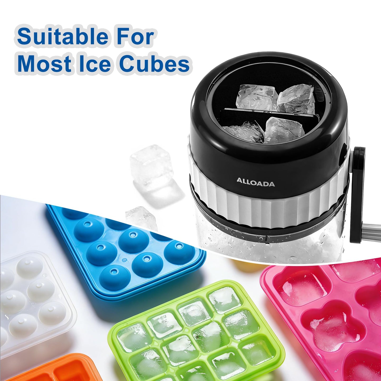 Snow Cone Machine - Slushie Ice Machine, Manual Shaved Ice Machine for Snow Cones, Portable Snowcone Machine Maker and Ice Shaver