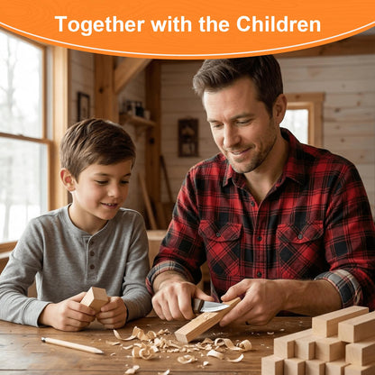 30pcs Wood Carving Kit Includes Basswood Blocks Wood Whittling Knife Kit 4pcs Templates Carving Knives for Wood DIY Beginners