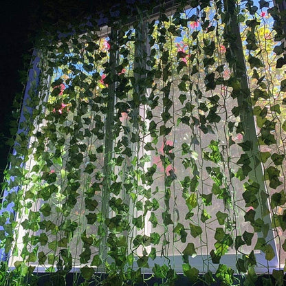 SO CAL PRO Fake Ivy Leaves, Artificial Greenery Vines for Room Decor, Faux Vines Wedding Decor (6 Strands)