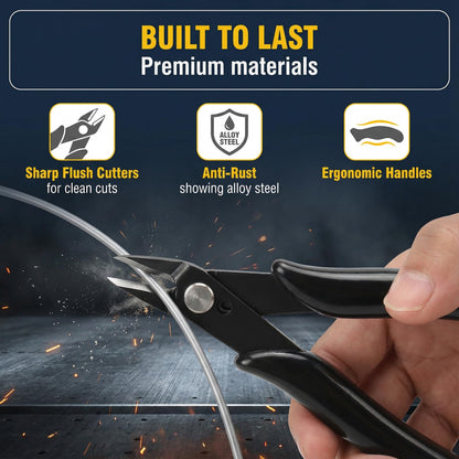 GEYUTHS 34 in 1 3D Printer Tools Kit Essential Accessories for All FDM & SLA 3D Printers Nozzle Cleaning & Filament Removal Scrapers 5 Types of Files, Brushes, Wire Cutter, Engraving Knife