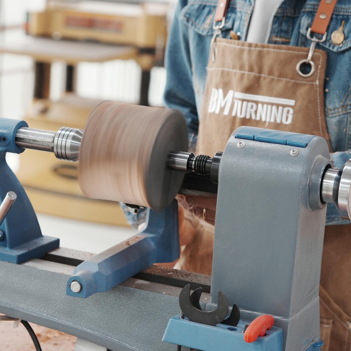 BMTURNING Woodworking Super 4-Prong Spring-Loaded Spur Drive Center #2MT for Wood Lathe, Woodturning Tools.