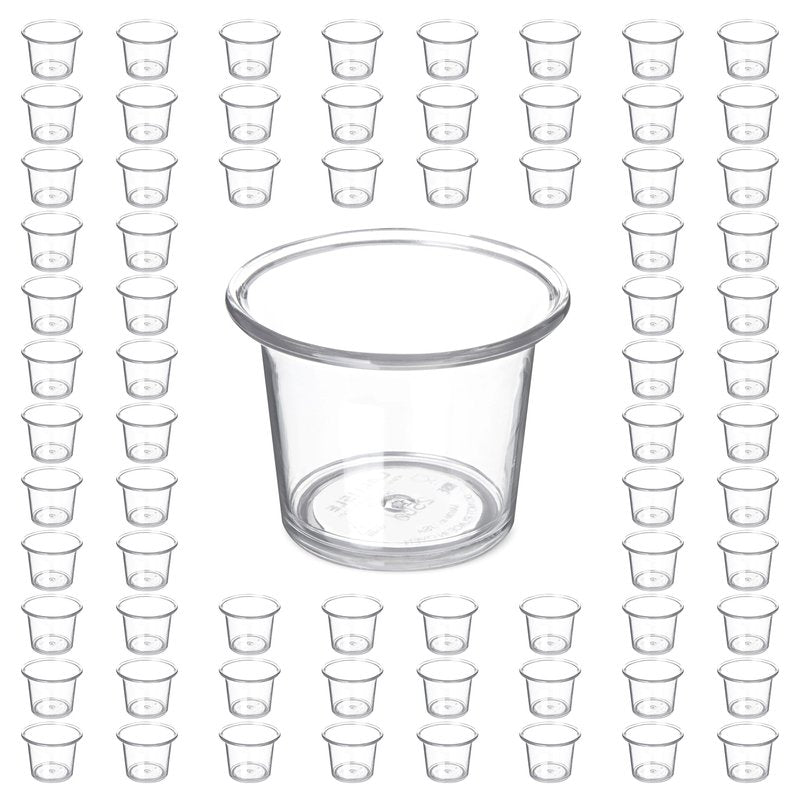 Carlisle FoodService Products 250007 SAN Classic Sauce Cup, 2.5 oz Capacity, Clear (Case of 72)