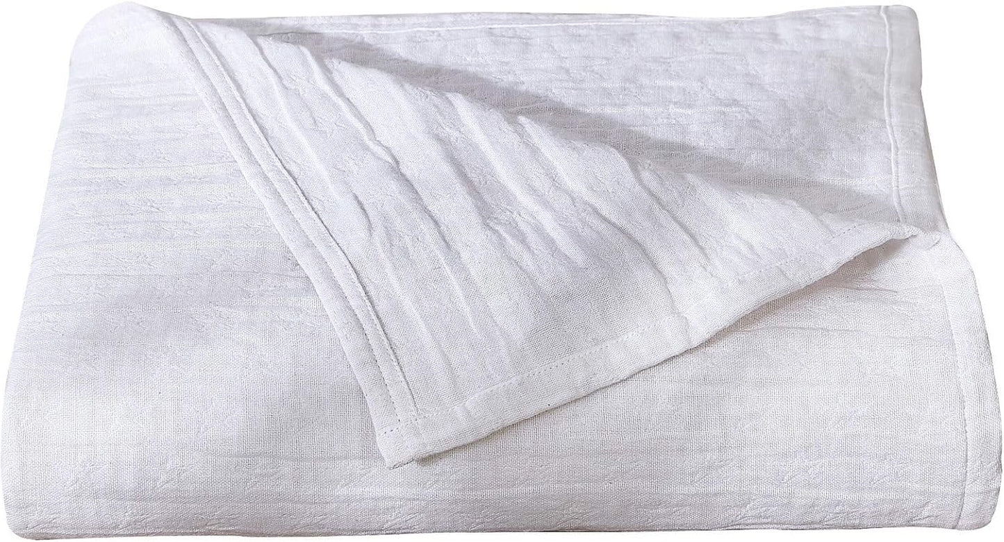 Sterling Creek Dawson Star Muslin Cotton Blanket Three Layers Lightweight Breathable Gauzy Blanket for Adults, All