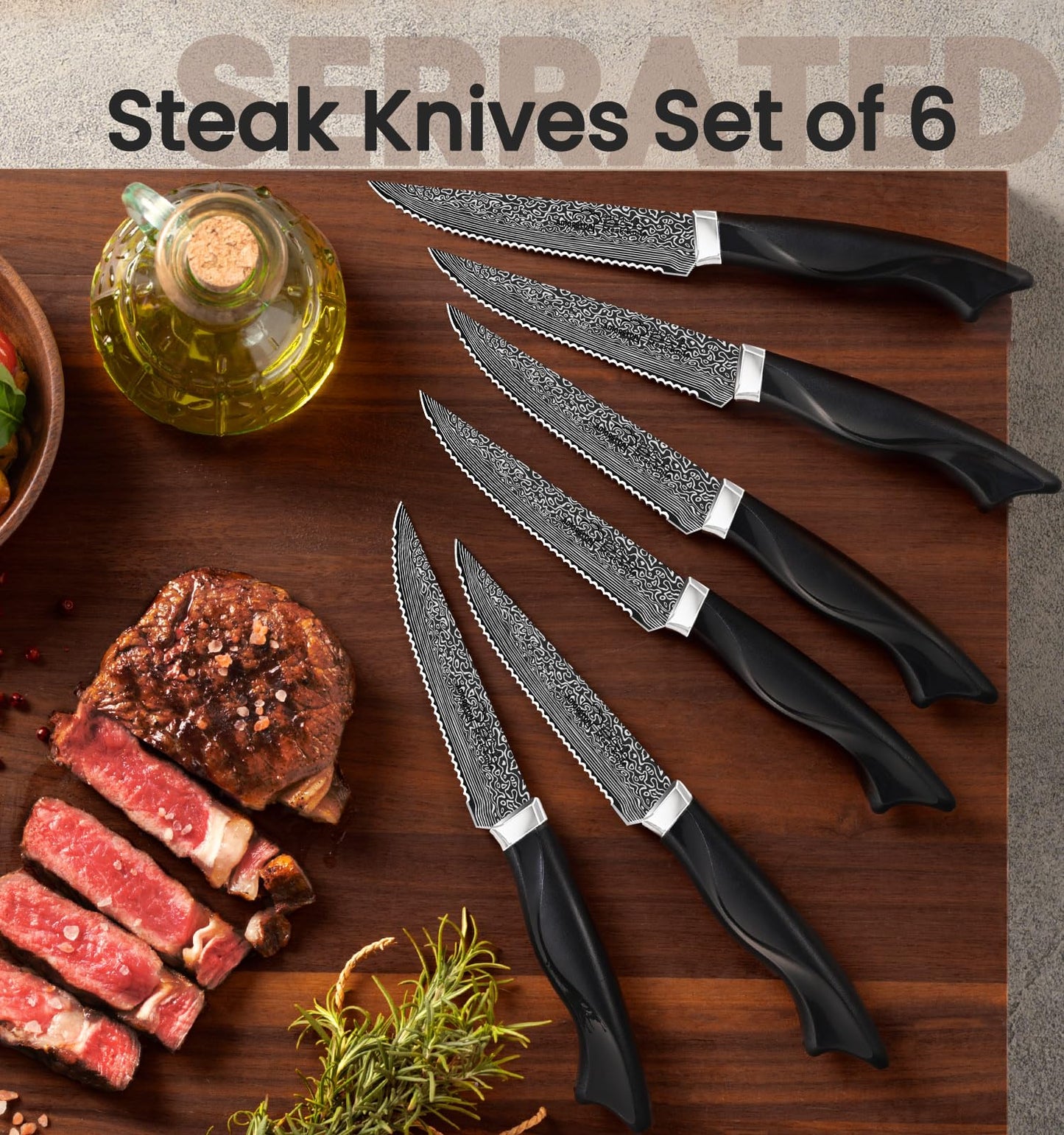 Knife Set, 15 Pieces Kitchen Knife Set with Built in Sharpener, High Carbon German Stainless Steel Knife Block Set, Dishwasher Safe, Mothers Day Gifts
