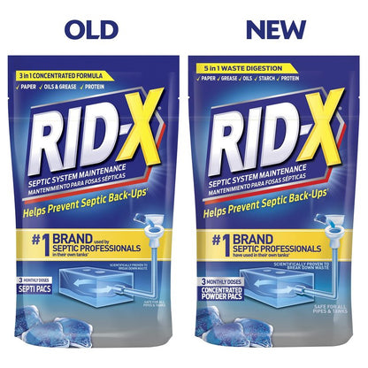 Rid-X Septic Tank System Treatment, Septic Tank Treatment, 3.2 Ounce