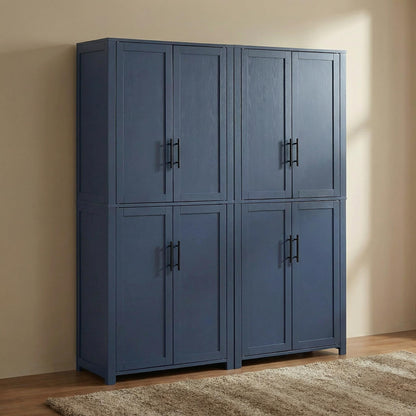 Casaphoria Kitchen Pantry Cabinet, 67" Tall Freestanding Kitchen Cabinet with 4 Adjustable Shelves, 28" W Storage Cabinet for Kitchen Pantry Organization (Navy Blue, Single)