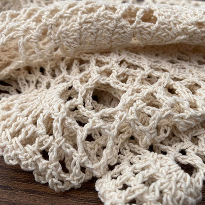 15inch Hsvanyr Handmade Crochet Lace Tablecloth Doilies Placemat Dining Room Mats Nightstand Cover