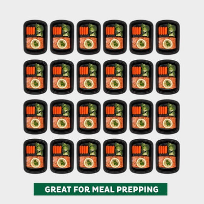 Freshware Meal Prep Containers - 45 Pack, BPA-Free Food Storage Bento Boxes | Stackable, Microwave & Dishwasher Safe (38 oz)