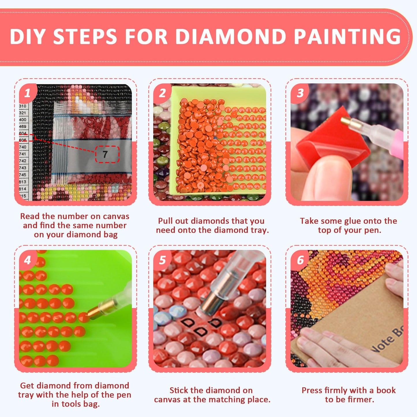 Skyboda 4 Pack Christmas Diamond Art Kits for Adults Beginners, 5D Full Drill DIY Diamond Dot Gem Art Kit Wall Home Decor Arts Craft 12x16 inch(Candles Truck Snowman Cardinal)