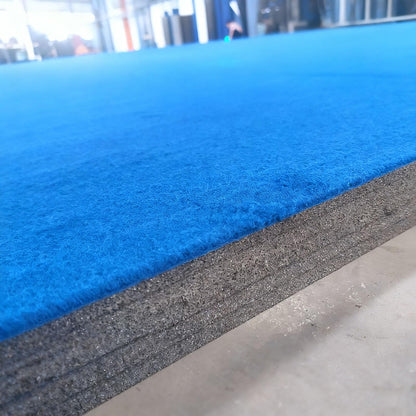 Premium Indoor Gymnastics Track Exercise Mat with Grippy Gym Carpet Top - Sturdy Foam Wrestling Mat for MMA, Cheerleading, and Fitness - Roll Out Design for Easy Setup