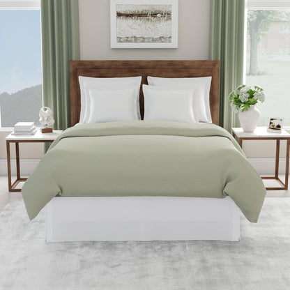 TODAY'S HOME Classic Tailored Microfiber Bed Skirt Dust Ruffle, King, 14" Drop Length, White TOH25014WHIT04