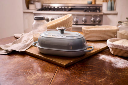 Le Creuset Enameled Cast Iron Signature Oval Bread Oven, 11.5 inch, Sea Salt