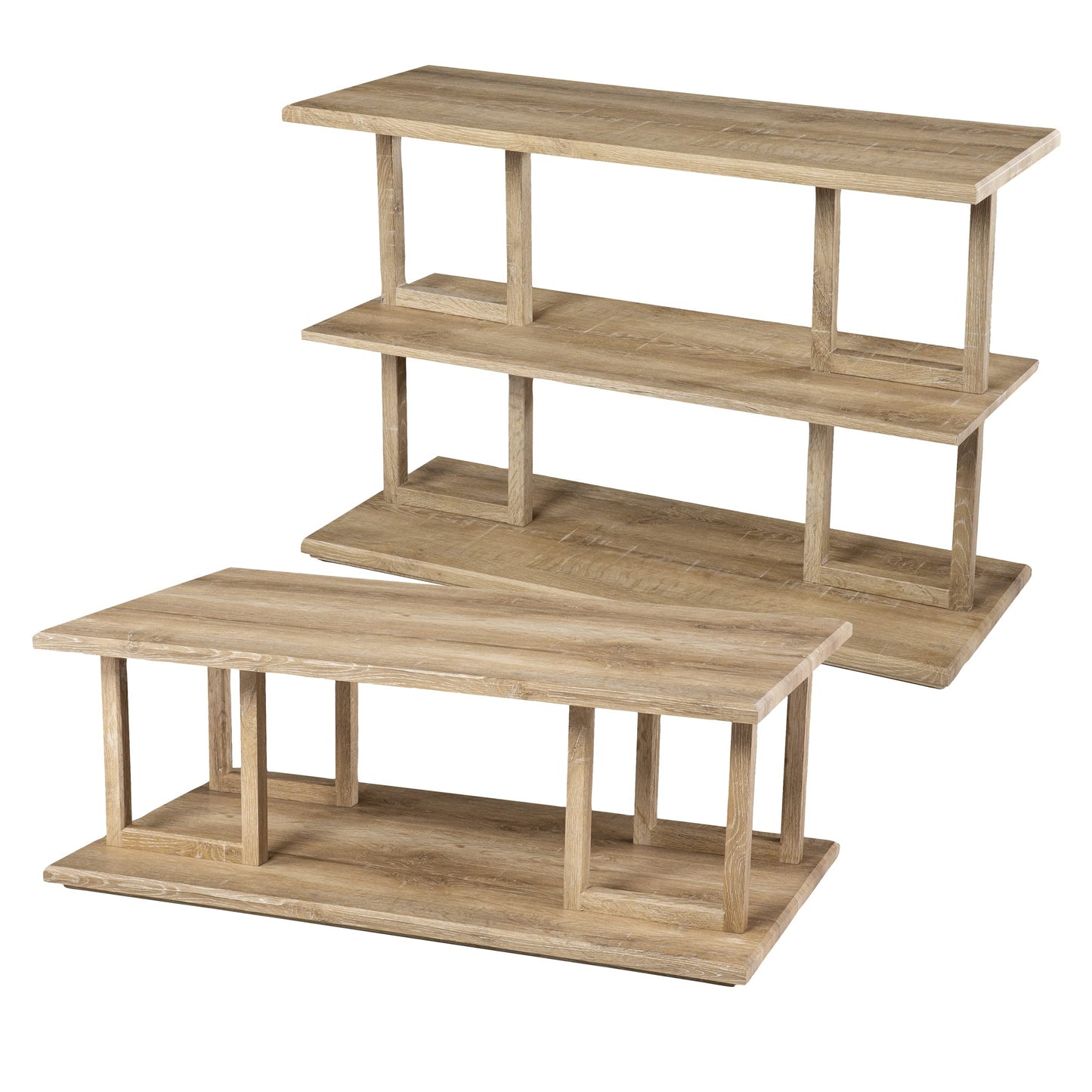 SEI Furniture - Markworth Geometric Console Table - Transitional Design, Natural Iron and Wood - Ideal for Entryway, Living Room (CK1101703)