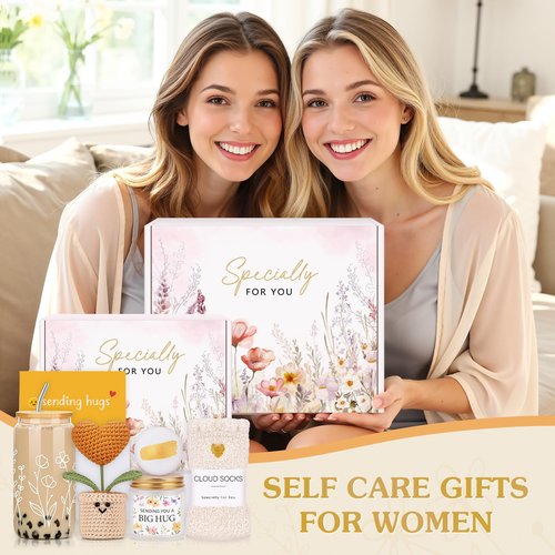 Care Package for Women Get Well Gifts for Women After Surgery Recovery Gift Get Well Soon Gift Baskets for Woman Sympathy, Thinking of You, Hug in a Box, Feel Better Gifts for Woman, College Girl, Her