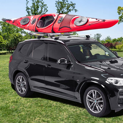 TOOENJOY Heavy-Duty Kayak Lift Assist Roof Rack, 100 LBS Capacity Kayak Canoe Rooftop Loader, Elevating Assist System for Easy Loading
