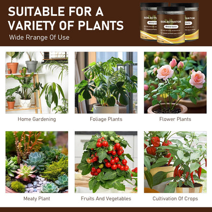Skiennix Organic Soil Activators - Water-Soluble Plant Fertilizers for Optimal Nutrient Uptake | 120g