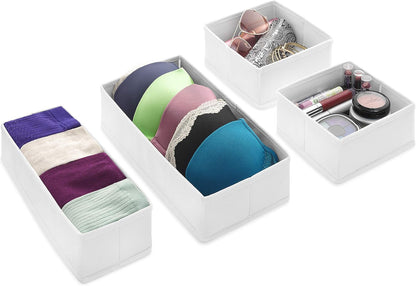 Whitmor Set of 4 Drawer Organizers, White