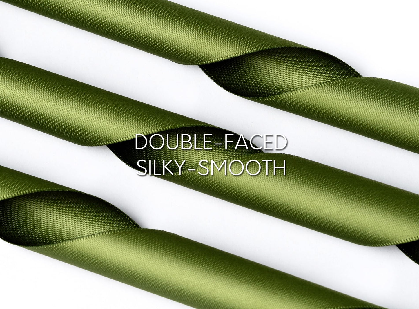 Keypan Green Satin Ribbon 1-1/2 Inch x 50 Yards Double-Faced for Gift Wrapping Crafts Flower Bouquet Invitations Holiday Decorating