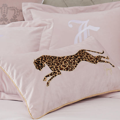 Juicy Couture – Decorative Accent Pillow Velvet Safari Leopard Premium Reversible Throw Pillow Living Room and Bedroom Décor Measures 14" x 24" Cheetah on White