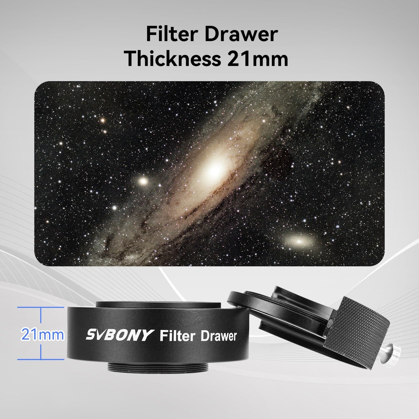 SVBONY SV555 APO Telescope with SV226 Filter Drawer, Refractor 54mm Astrophotography SLR Camera Lens, Petzval Objective Structure, F4.5 to F22 Variable Aperture, for Deep Sky Photography