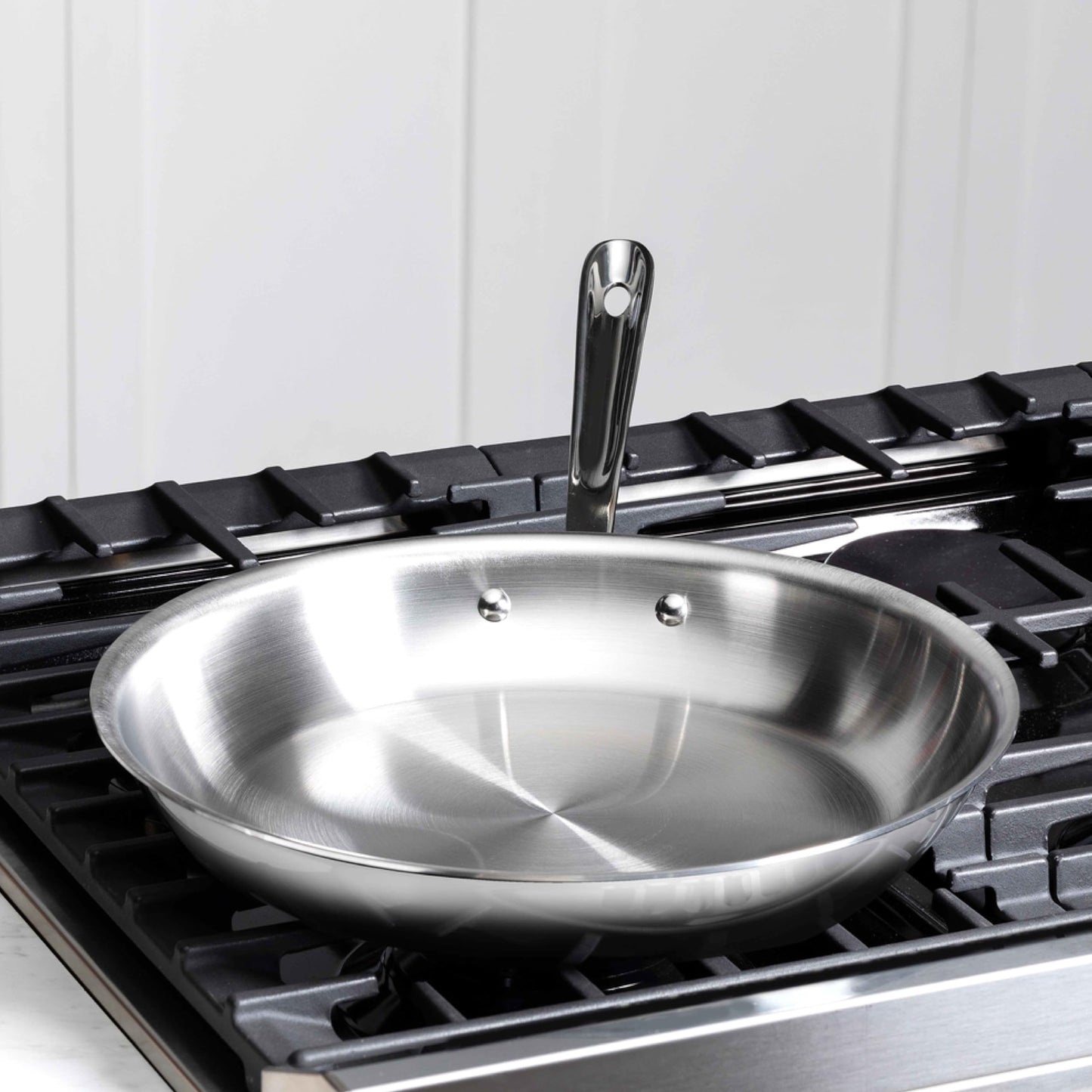 All-Clad D3® Stainless Steel 12 inch Frying Pan With Lid- Made in the USA- The Original Bonded Professional Cookware- Oven Safe & Induction Compatible