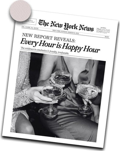 iHery Black Wall Art Print - Trendy Newspaper Design for Home Décor | 12x16in Canvas, Perfect for Living Room