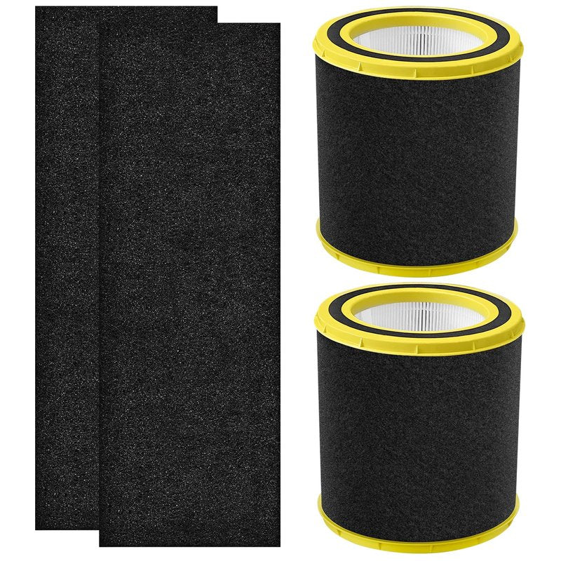 CHAMONNY AC4700B Replacement Filter FLT4700 M, Compatible with Germ Guardian AC4700, AC4700BDLX, AC4711W, AC4625, AC4625WDLX Air Purifiers, Part Number #FLT4700 & #FLT47CB4, 2Pack